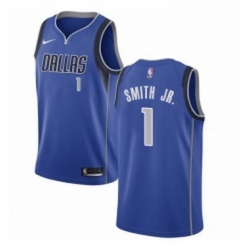 Womens Nike Dallas Mavericks 1 Dennis Smith Jr Swingman Royal Blue Road NBA Jersey Icon Edition