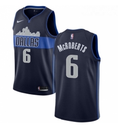 Youth Nike Dallas Mavericks 6 Josh McRoberts Swingman Navy Blue NBA Jersey Statement Edition 