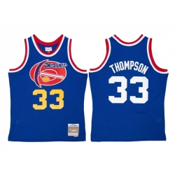 Men Denver Nuggets 33 David Thompson Blue 1975 76 Mitchell  26 Ness Swingman Stitched Jersey