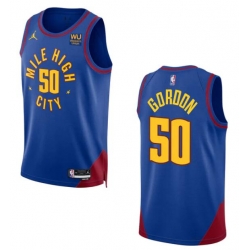 Men Denver Nuggets Jordan Brand Aaron Gordon #50 2022 23 Statement Edition Swingman Jersey Blue