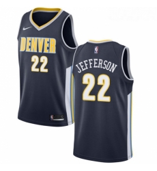 Womens Nike Denver Nuggets 22 Richard Jefferson Swingman Navy Blue Road NBA Jersey Icon Edition 