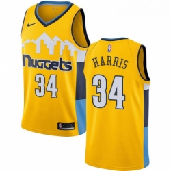 Womens Nike Denver Nuggets 34 Devin Harris Authentic Gold Alternate NBA Jersey Statement Edition 