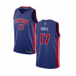 Womens Detroit Pistons 17 Tony Snell Swingman Royal Blue Basketball Jersey Icon Edition 