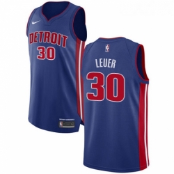 Womens Nike Detroit Pistons 30 Jon Leuer Authentic Royal Blue Road NBA Jersey Icon Edition 