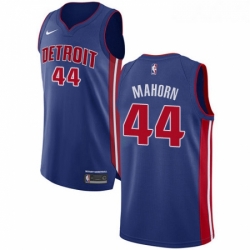 Womens Nike Detroit Pistons 44 Rick Mahorn Authentic Royal Blue Road NBA Jersey Icon Edition