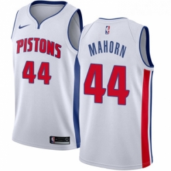 Womens Nike Detroit Pistons 44 Rick Mahorn Authentic White Home NBA Jersey Association Edition