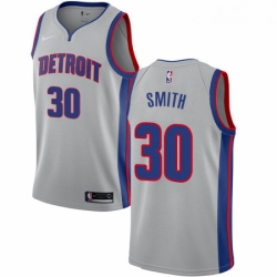 Youth Nike Detroit Pistons 30 Joe Smith Swingman Silver NBA Jersey Statement Edition