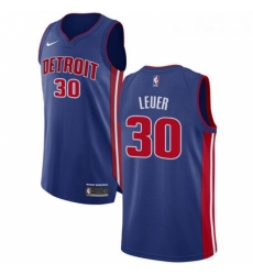 Youth Nike Detroit Pistons 30 Jon Leuer Authentic Royal Blue Road NBA Jersey Icon Edition 