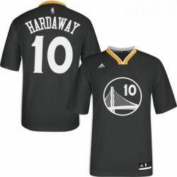 Womens Adidas Golden State Warriors 10 Tim Hardaway Authentic Black Alternate NBA Jersey