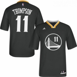 Womens Adidas Golden State Warriors 11 Klay Thompson Authentic Black Alternate NBA Jersey
