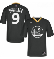 Womens Adidas Golden State Warriors 9 Andre Iguodala Authentic Black Alternate NBA Jersey