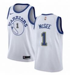 Womens Nike Golden State Warriors 1 JaVale McGee Swingman White Hardwood Classics NBA Jersey