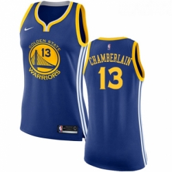 Womens Nike Golden State Warriors 13 Wilt Chamberlain Authentic Royal Blue Road NBA Jersey Icon Edition