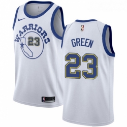 Womens Nike Golden State Warriors 23 Draymond Green Authentic White Hardwood Classics NBA Jersey