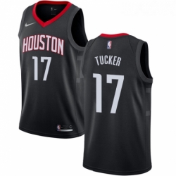 Youth Nike Houston Rockets 17 PJ Tucker Swingman Black NBA Jersey Statement Edition 