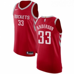 Youth Nike Houston Rockets 33 Ryan Anderson Authentic Red Road NBA Jersey Icon Edition