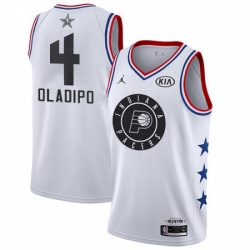 Youth Nike Indiana Pacers 4 Victor Oladipo White NBA Jordan Swingman 2019 All Star Game Jersey 