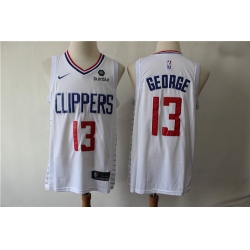 Clippers 13 Paul George White Nike Swingman Jersey