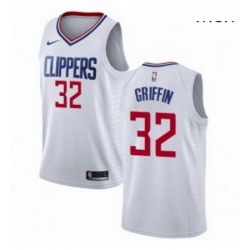 Mens Nike Los Angeles Clippers 32 Blake Griffin Authentic White NBA Jersey Association Edition