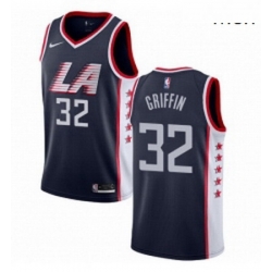 Mens Nike Los Angeles Clippers 32 Blake Griffin Swingman Navy Blue NBA Jersey City Edition