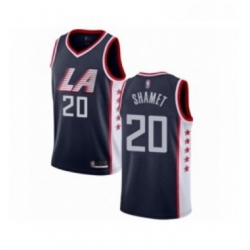 Womens Los Angeles Clippers 20 Landry Shamet Swingman Navy Blue Basketball Jersey City Edition 