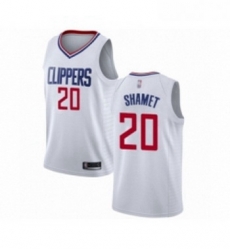 Womens Los Angeles Clippers 20 Landry Shamet Swingman White Basketball Jersey Association Edition 