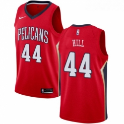 Womens Nike New Orleans Pelicans 44 Solomon Hill Swingman Red Alternate NBA Jersey Statement Edition