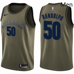 Mens Nike Memphis Grizzlies 50 Zach Randolph Swingman Green Salute to Service NBA Jersey