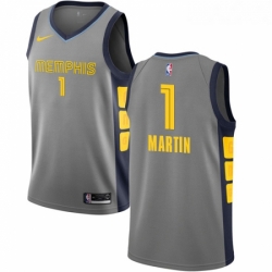 Womens Nike Memphis Grizzlies 1 Jarell Martin Swingman Gray NBA Jersey City Edition 