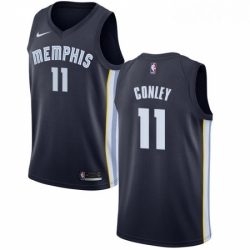 Womens Nike Memphis Grizzlies 11 Mike Conley Swingman Navy Blue Road NBA Jersey Icon Edition