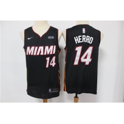 Heat 14 Tyler Herro Black Nike Swingman Jersey