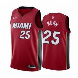 Men Miami Heat 25 Kendrick Nunn Red Statement Red Jersey