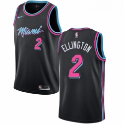 Womens Nike Miami Heat 2 Wayne Ellington Swingman Black NBA Jersey City Edition