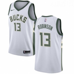 Womens Nike Milwaukee Bucks 13 Glenn Robinson Authentic White Home NBA Jersey Association Edition 