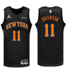 Men New Yok Knicks 11 Jalen Brunson Black Stitched NBA Basketball Jersey Men New Yok Knicks 11 Jalen Brunson Black Stitched NBA Basketball Jersey