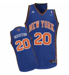 Mens Nike New York Knicks 20 Allan Houston Swingman Royal Blue Throwback NBA Jersey