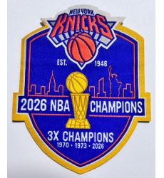 Knicks 2026 NBA Champions 3X Patch Biaog