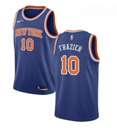 Youth Nike New York Knicks 10 Walt Frazier Swingman Royal Blue NBA Jersey Icon Edition