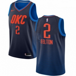 Mens Nike Oklahoma City Thunder 2 Raymond Felton Swingman Navy Blue NBA Jersey Statement Edition 