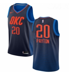 Womens Nike Oklahoma City Thunder 20 Gary Payton Authentic Navy Blue NBA Jersey Statement Edition