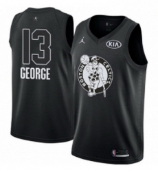 Youth Nike Jordan Oklahoma City Thunder 13 Paul George Swingman Black 2018 All Star Game NBA Jersey 