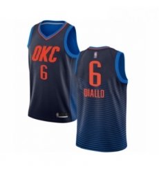 Youth Oklahoma City Thunder 6 Hamidou Diallo Swingman Navy Blue Basketball Jersey Statement Edition 