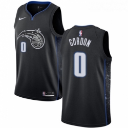 Womens Nike Orlando Magic 0 Aaron Gordon Swingman Black NBA Jersey City Edition