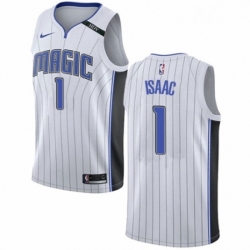 Womens Nike Orlando Magic 1 Jonathan Isaac Swingman NBA Jersey Association Edition