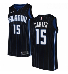 Womens Nike Orlando Magic 15 Vince Carter Swingman Black Alternate NBA Jersey Statement Edition