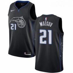 Womens Nike Orlando Magic 21 Timofey Mozgov Swingman Black NBA Jersey City Edition 