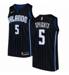 Womens Nike Orlando Magic 5 Marreese Speights Authentic Black Alternate NBA Jersey Statement Edition 