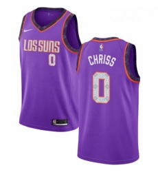 Womens Nike Phoenix Suns 0 Marquese Chriss Swingman Purple NBA Jersey 2018 19 City Edition