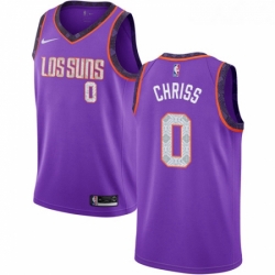 Womens Nike Phoenix Suns 0 Marquese Chriss Swingman Purple NBA Jersey 2018 19 City Edition