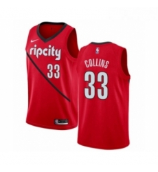 Youth Nike Portland Trail Blazers 33 Zach Collins Red Swingman Jersey Earned Edition